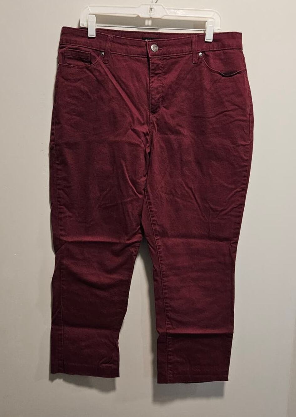 Women's Bandolino Pants Amy Sytle Size 18 Maroon Soft